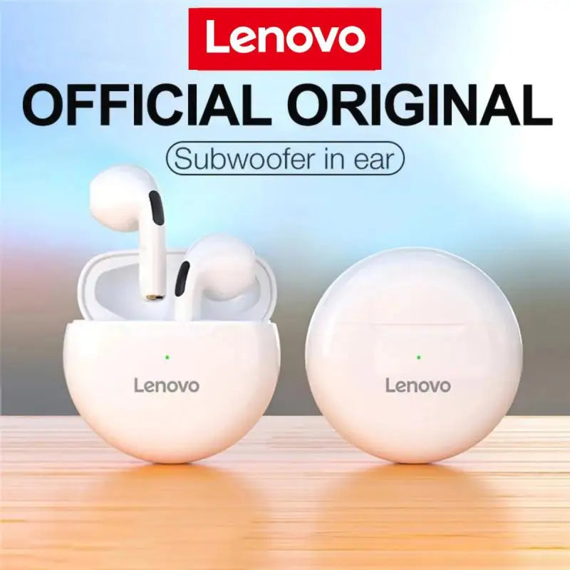 Lenovo-Air Pro 6 TWS Fones De Ouvido Bluetooth Sem Fio, Fones De Ouvido Touch Control com Microfone, Som Hi Fi, Fones De Ouvido Esportivos